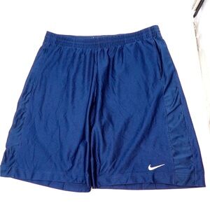 Nike Basketball Shorts Mens 2XL Blue Dazzle Athletic Gym Drawstring Logo Y2K